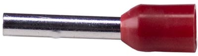 Melbye A1,5-10ET Insulated Wire-End Ferrule, 1.5 mm² / 10 mm (Red)