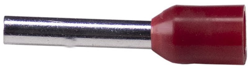 Melbye A1,5-18ET Insulated Wire-End Ferrule, 1.5 mm² / 18 mm (Red)