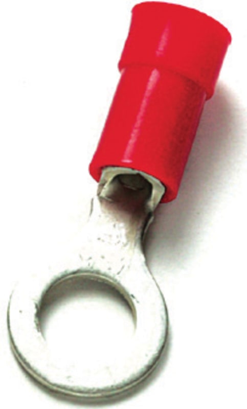 Melbye A1543R Insulated Ring Terminal, 1.5 mm² M4 (Red)