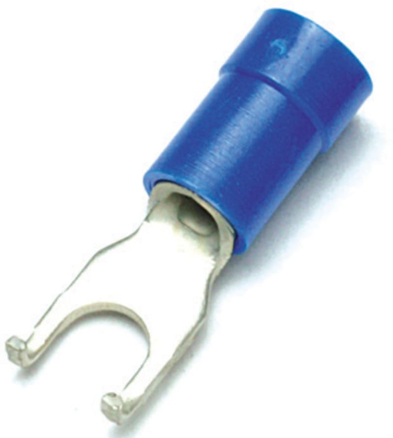 Melbye A4685G Insulated Flanged Fork (Spade) Terminal 4–6 mm² M8 (Yellow)