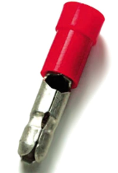 Insulated Round Socket Terminal ISO A2505HO, Blue, Ø5.0 mm, L 25.5 mm