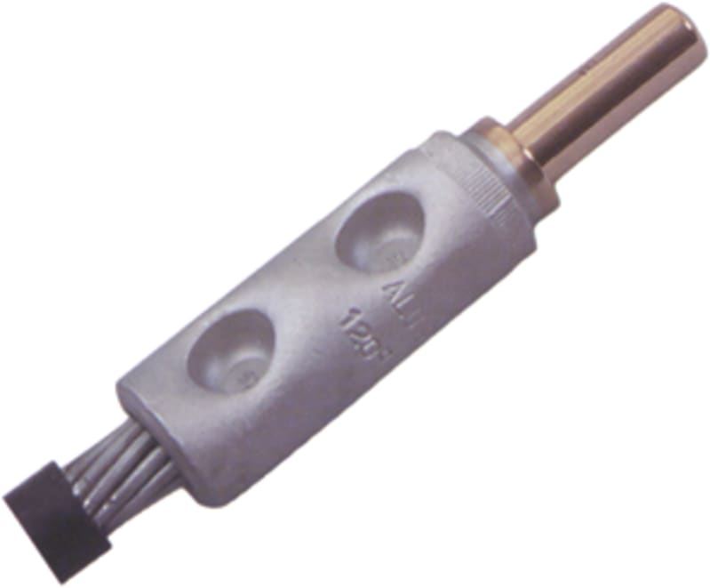 Melbye AKP50 Aluminium-Copper Bimetallic Pin Socket — 50 mm² Al Conductor, 9.6 mm Cu Pin