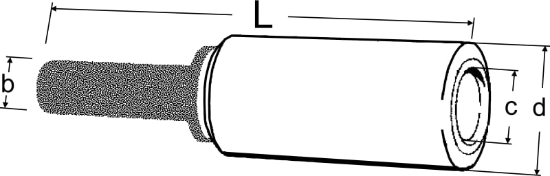 Abiko AKP240 Aluminium-Copper Bimetallic Pin Socket — 240 mm² Al Conductor, 19.8 mm Cu Pin