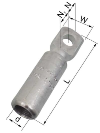 Elpress AK16-8 Aluminium Compression Cable Lug 16 mm² M8