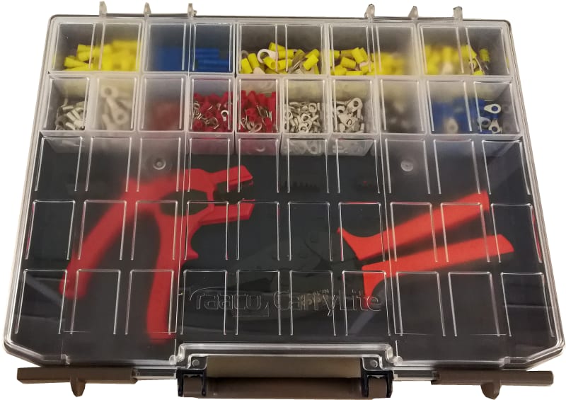 Assortment Case: Cable Lugs, Splice Sleeves, Ferrules and Tools (2099798)