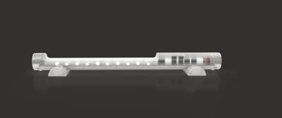 Cabinet lighting with screw fixing, spring