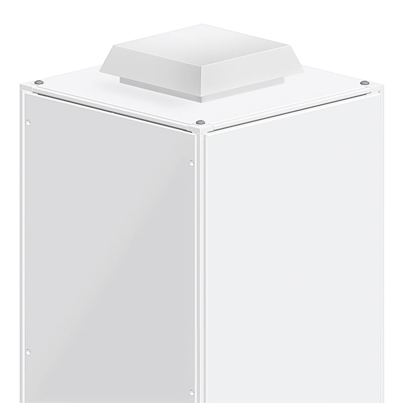 Schneider Electric Roof outlet grille - cut-out 228X228MM - ext. dim 90X340X340MM - IP54, white (RAL 9003) NSYCAC228RMB