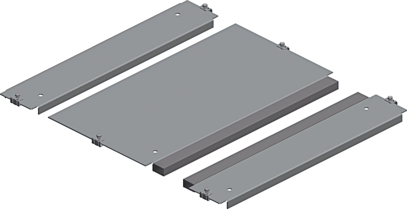 Schneider Electric NSYEC751 One entry cable gland plate, PanelSeT SFN, PanelSet SF, for electrical enclosure W700 D500MM, fixed by clips