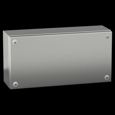 Schneider Electric Stainless steel wall mounted industrial box, PanelSeT SBX, 200X400X120 mm, IP66 NSYSBX204012