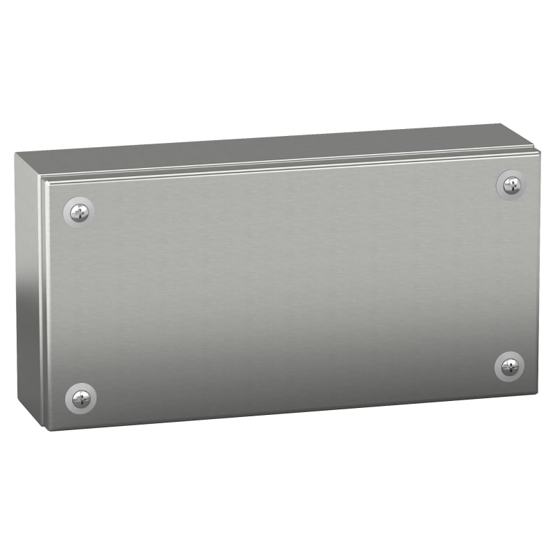 Schneider Electric Stainless steel wall mounted industrial box, PanelSeT SBX, 150X300X80 mm, IP66 NSYSBX15308