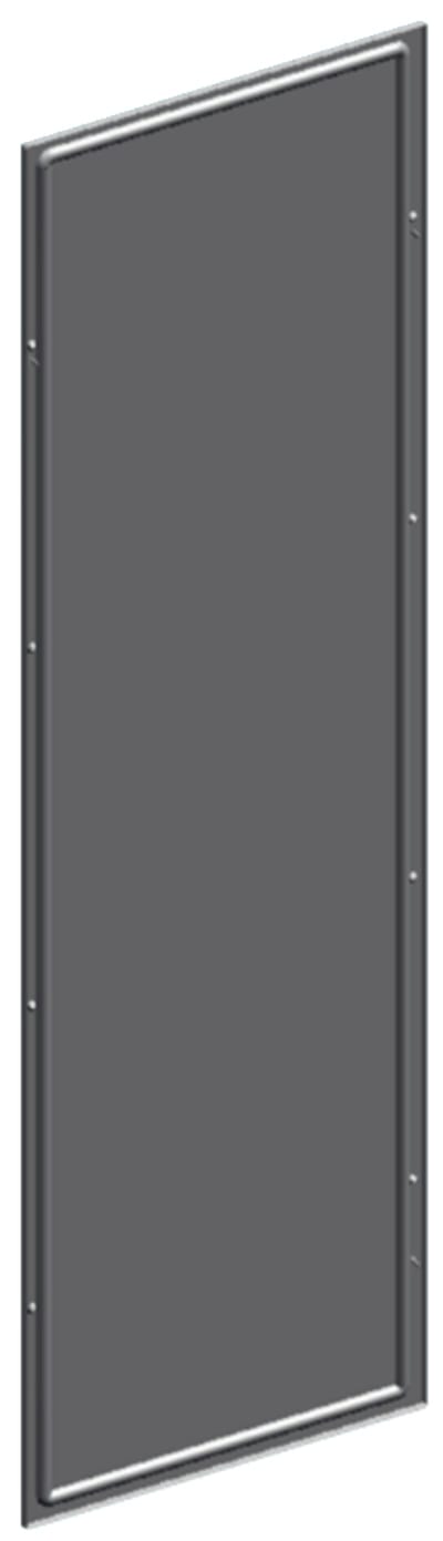 ABB Side wall, series TriLine, Flatpack (unmounted), Powder-coated, in RAL 7035, Grid unit 12 GU, Overall height 8 2CPX045820R9999