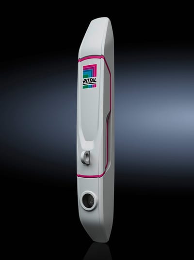 Rittal VX Comfort Handle for Padlock and Lock Inserts, RAL 7035