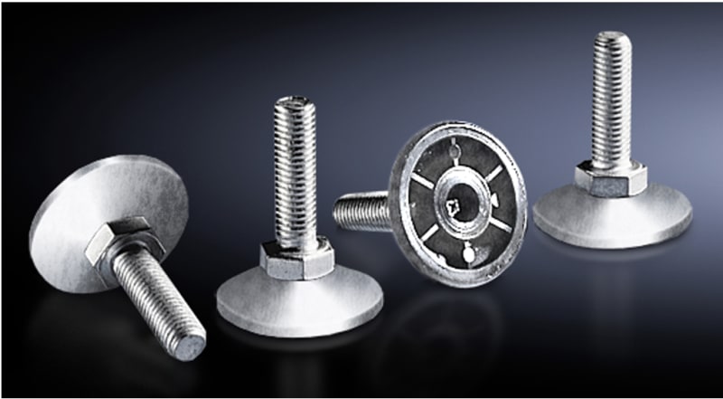 Rittal VX Stainless Steel Levelling Feet M12 30-110 mm Pack of 4 (8100780)