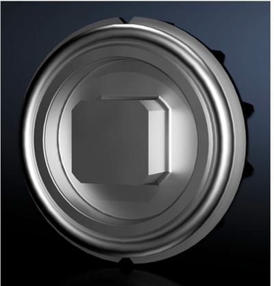 Rittal VX Lock Insert, Type G, 8 mm Square, Die-Cast Zinc