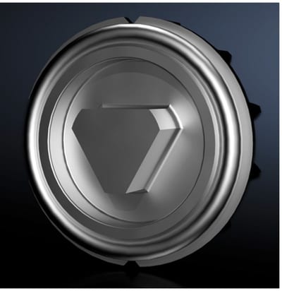 Rittal VX lock insert, type G, die-cast zinc, 8 mm triangular, for VX and VX IT comfort handle