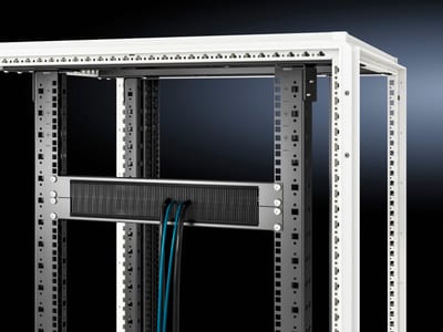 Rittal 5302202 Cable Entry Panel with Brush Strip 19" 1U RAL 9005