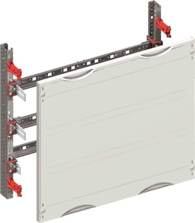 ABB Cover, Design of the cover without slot, covers out of Plastic, 90 degree press and turn closure, RAL 7035, packaging unit 1 piece 2CPX070387R9999