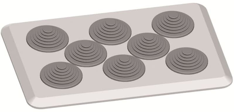ABB 2CPX010850R9999 membrane flange, with 8 entries, for cables sections 8 x 13 - 34 mm