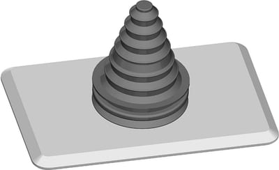 Flange TZ112 WITH 1 PCS Cablecouplingr IP55