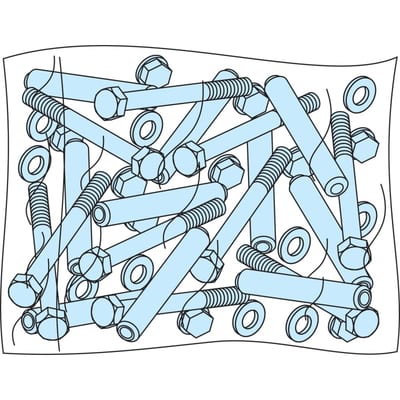 Screw set-Prisma P frameverk-set a 10