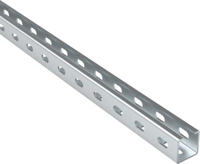 nVent HOFFMAN CP2020H Mounting Rail, CP, 20X20X2000MM, Galvanized, Mild Steel, Slotted