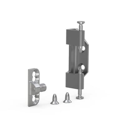 nVent HOFFMAN DNMK01 Door Mounting Kits, DNMK, 75X27X22MM, Zinc Plated, Mild Steel, Single Door