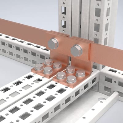nVent HOFFMAN EBB4010 Earthing baying bracket 40X10, Baying for joining copper bars