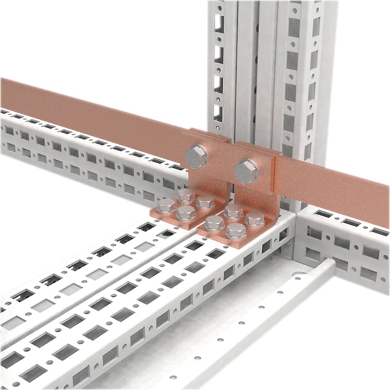 nVent HOFFMAN ECK01 Earthing copper angle 30X5, Fixation for 30X5 copper bar