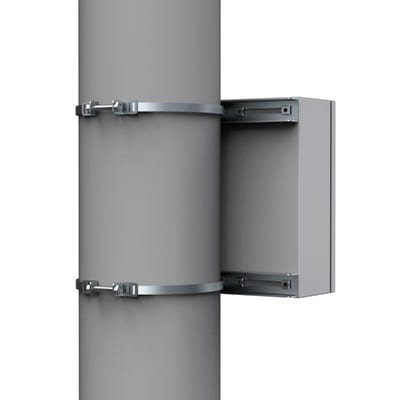 nVent HOFFMAN EPF0500 Enclosure Pole Fixation, EPF, 35X496X25MM, Zinc Plated, Mild Steel