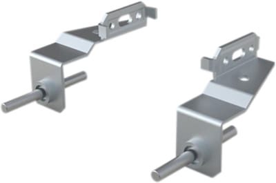 nVent HOFFMAN MPBB06 Mounting Plate Back to Back Bracket Kit, MPBB, 98X45X67MM, Zinc Plated, Steel