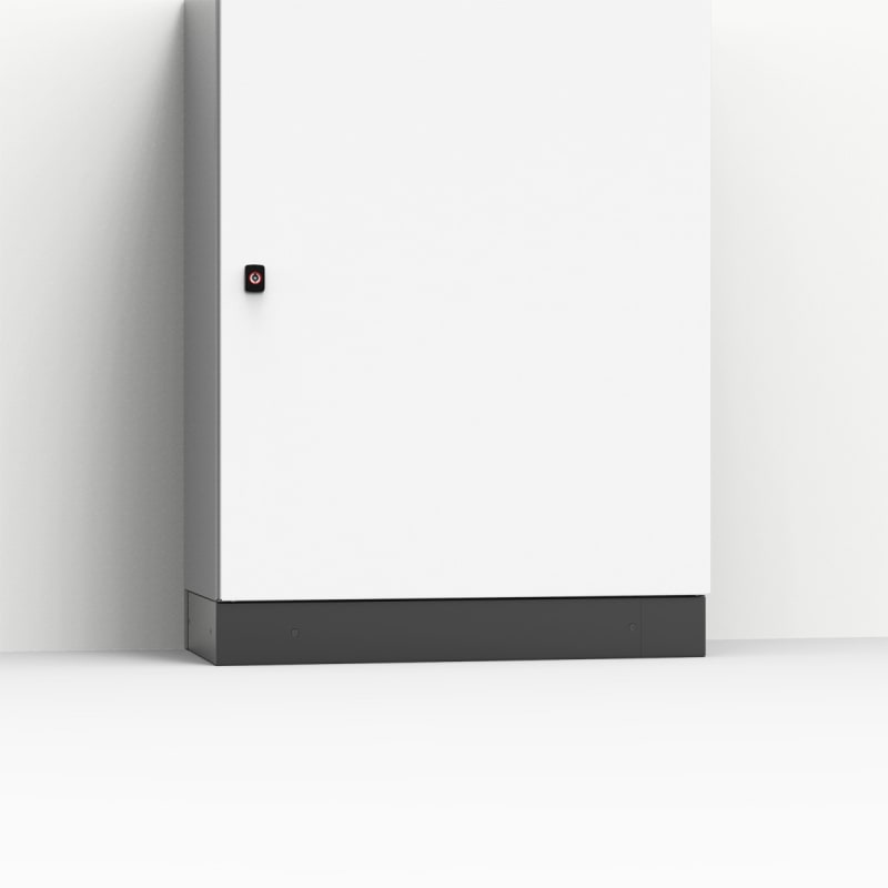 nVent HOFFMAN P2050 Front/Rear Plinths, P, 200X493X95MM, Umbra Gray, Zinc Plated, Mild Steel