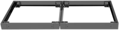 nVent HOFFMAN PCP08 Plinth Combining Profiles, PCP, 60X62X665MM, Umbra Gray, Zinc Plated, Mild Steel