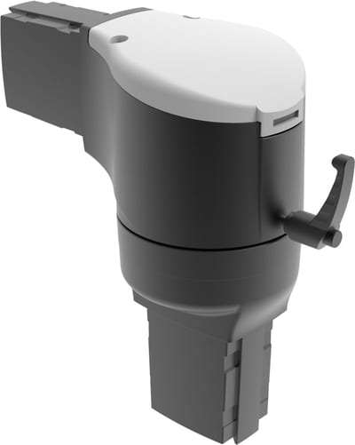 nVent HOFFMAN S1MER Syspend 180-Max Rotatable Elbow, 8.98X7.68X3.94, Black, Aluminum