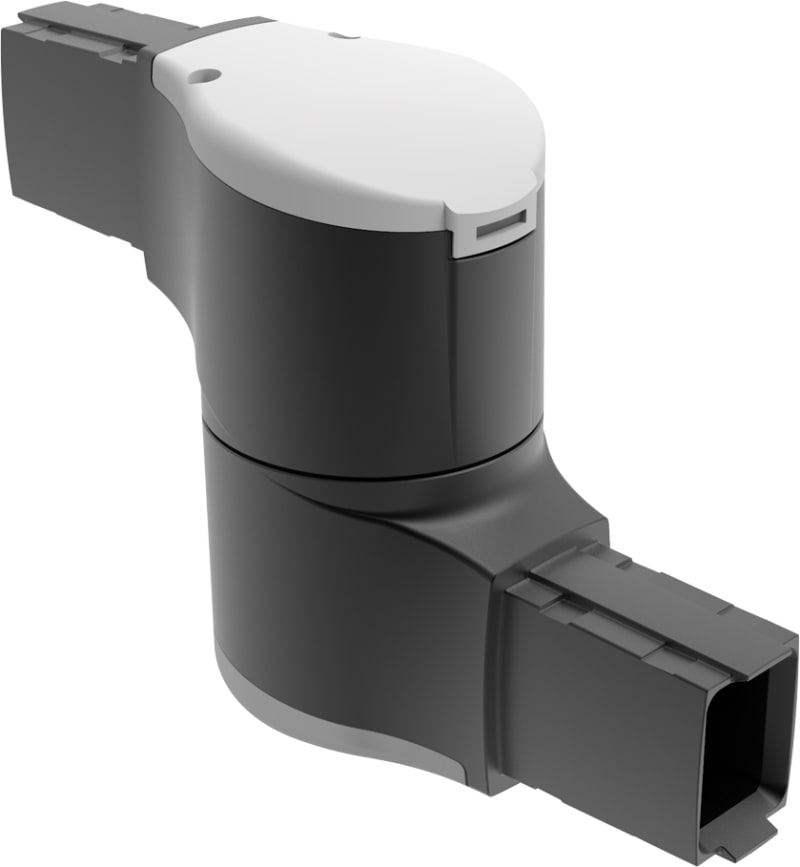 nVent HOFFMAN S1MIJ Syspend 180-Max Intermediate Joint, 7.64X11.42X3.94, Black, Aluminum