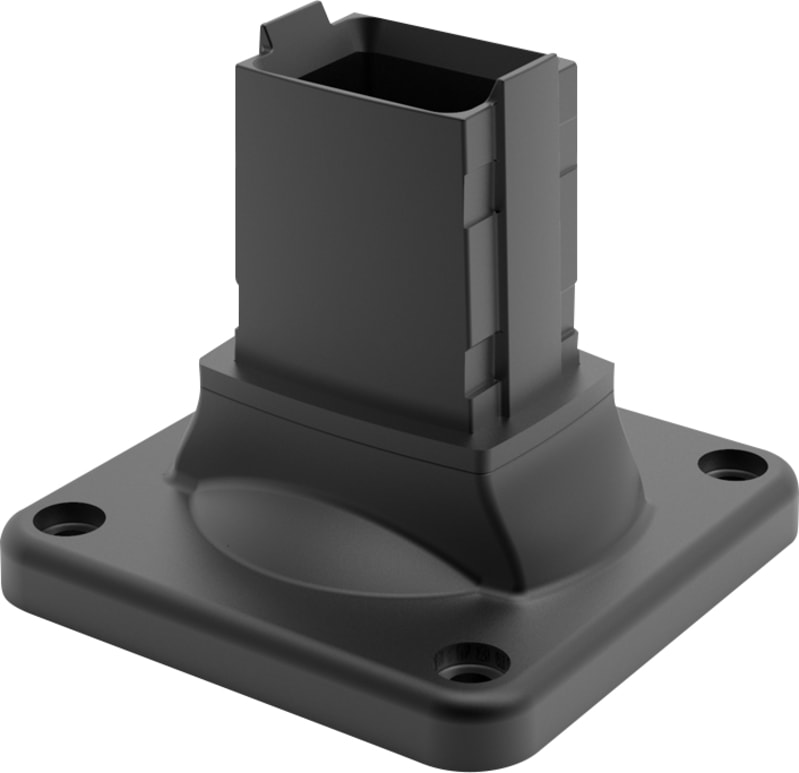 nVent HOFFMAN S1MWF Syspend 180-Max Wall Flange, 4.53X5.09X5.09, Black, Aluminum