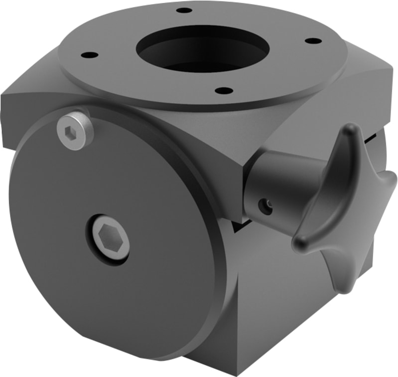 nVent HOFFMAN S2MAA Syspend 281-Max Angle Adapter Stepless 30-Deg, 6.22X5.12X4.41, Black, Aluminum
