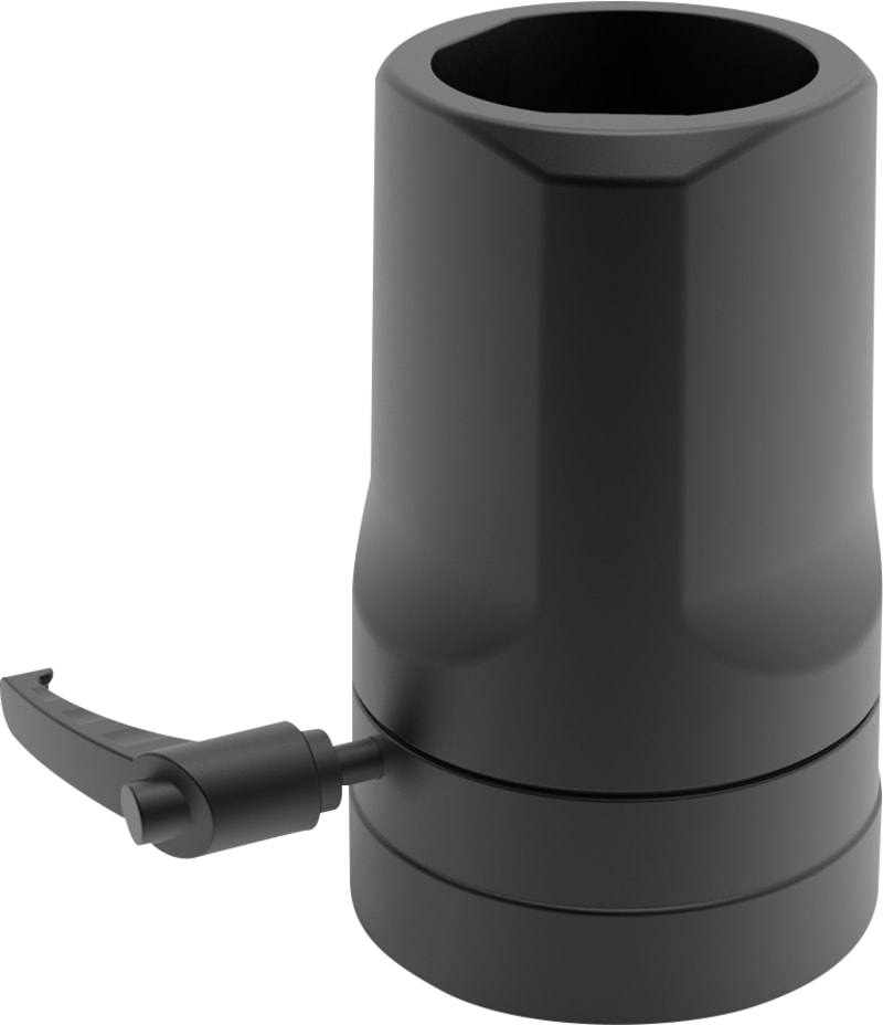 nVent HOFFMAN S2MFC48 Syspend 281-Max 48mm Round Tube Flange Coupling, 5.00X3.15X3.15, Black, Aluminum