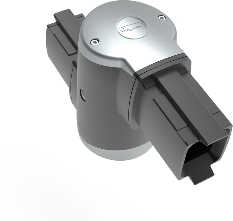 nVent HOFFMAN S2MIJ Syspend 281-Max Intermediate Joint, 12.68X8.03X4.33, Black, Aluminum