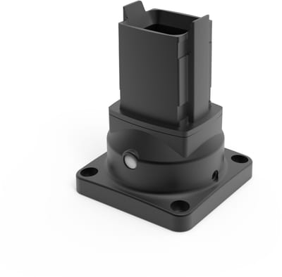 nVent HOFFMAN S2MRB Syspend 281-Max Rotary Base, 5.00X5.00X6.69, Black, Aluminum