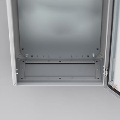 nVent HOFFMAN AF01SR5 Standard Gland Plates, AF, 1X242X88MM, Zinc Plated, Mild Steel, Type 1S