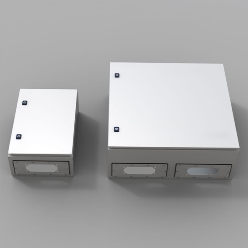 nVent HOFFMAN AFA01R5 Adapter Gland Plates Wall Mounted Enclosures, AFA, 2X242X128MM, Lt Gray, Steel
