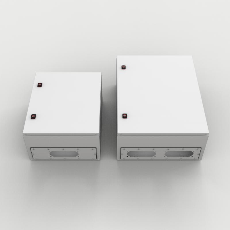 nVent HOFFMAN AFA03R5 Adapter Gland Plates Wall Mounted Enclosures, AFA, 2X442X128MM, Lt Gray, Steel