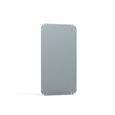 nVent HOFFMAN AMP04050 Mounting Plates Wall Mounted Enclosures, AMP, 370X450X2MM, Galvanized, Steel