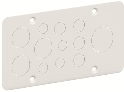 ABB 2CPX052441R9999 Metal flange for M screw fittings: 4X M16, 4X MX20, 3X M32, 1X M40