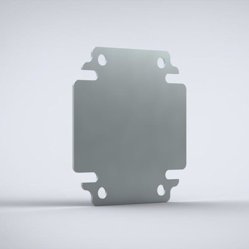 nVent HOFFMAN BMP2050 Mounting Plates Power Distribution, BMP, 175X470X2MM, Galvanized, Mild Steel