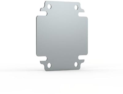 nVent HOFFMAN BMP4040 Mounting Plates Power Distribution, BMP, 375X370X2MM, Galvanized, Mild Steel