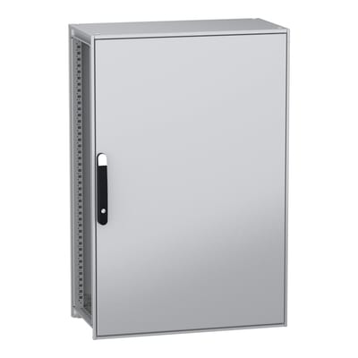 Schneider Electric Floor standing modular electrical enclosure, PanelSeT SFN, decarbonized steel, 1200X800X400MM, IP55 NSYSFN12840