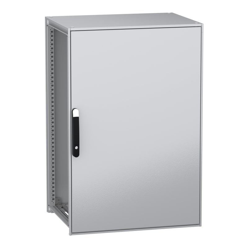 Schneider Electric Floor standing modular electrical enclosure, PanelSeT SFN, decarbonized steel, 1200X800X600MM, IP55 NSYSFN12860