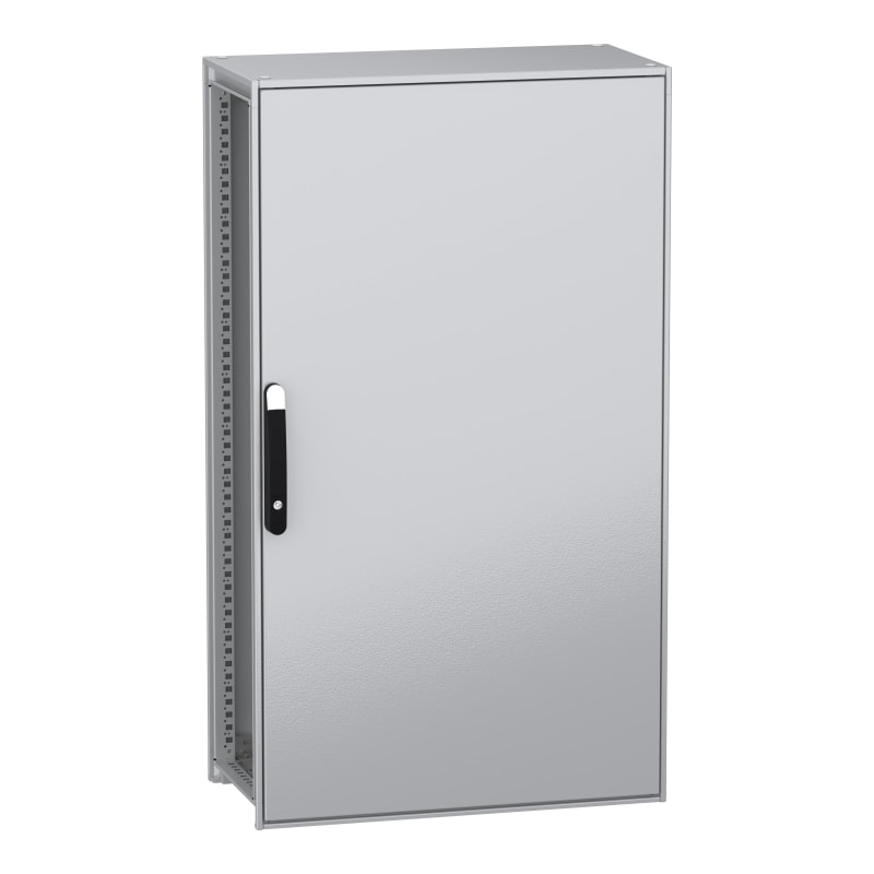 Schneider Electric Floor standing modular electrical enclosure, PanelSeT SFN, decarbonized steel, 1400X800X400MM, IP55 NSYSFN14840