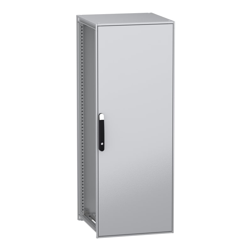 Schneider Electric Floor standing modular electrical enclosure, PanelSeT SFN, decarbonized steel, 1600X600X600MM, IP55 NSYSFN16660